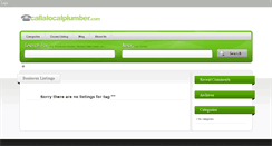 Desktop Screenshot of callalocalplumber.com